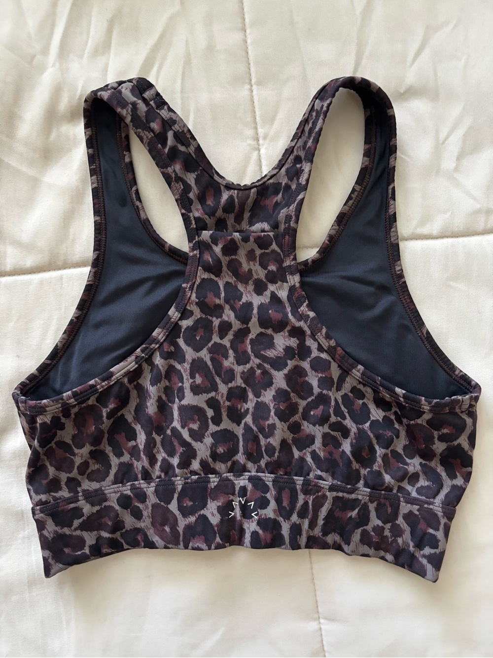 Leopard Print Racerback Sports Bra - Small - Picture 2 of 2